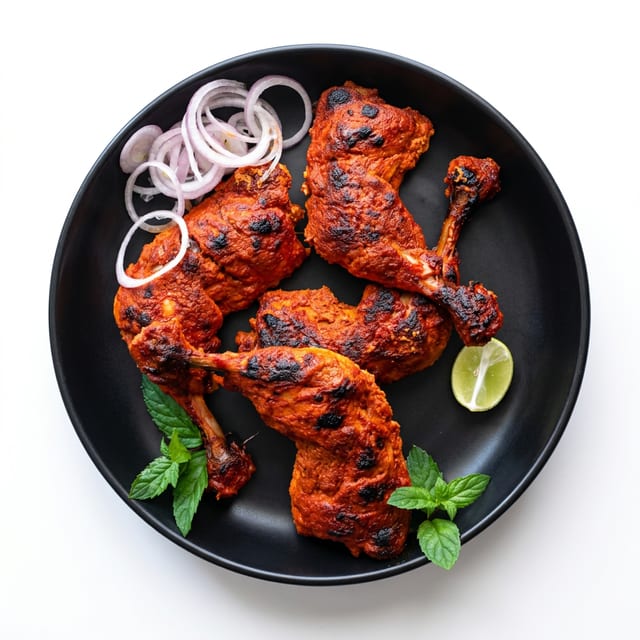 KM Signature Hyderabadi Tandoori Chicken.