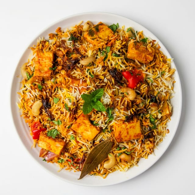 Paneer Biryani.