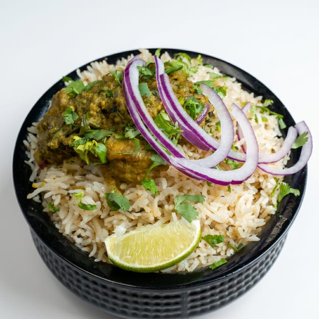 Pacchimirchi Chicken Pulao.